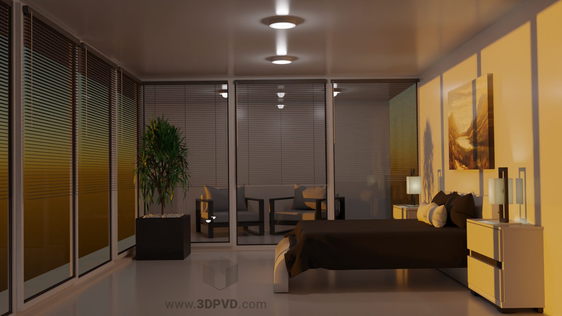 3D detailed ArchVis fly-through